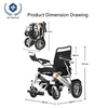 Fauteuil roulant &eacute;lectrique ultra-intelligent avec contr&ocirc;le par application 27 kg l&eacute;ger certifi&eacute; UN38.3